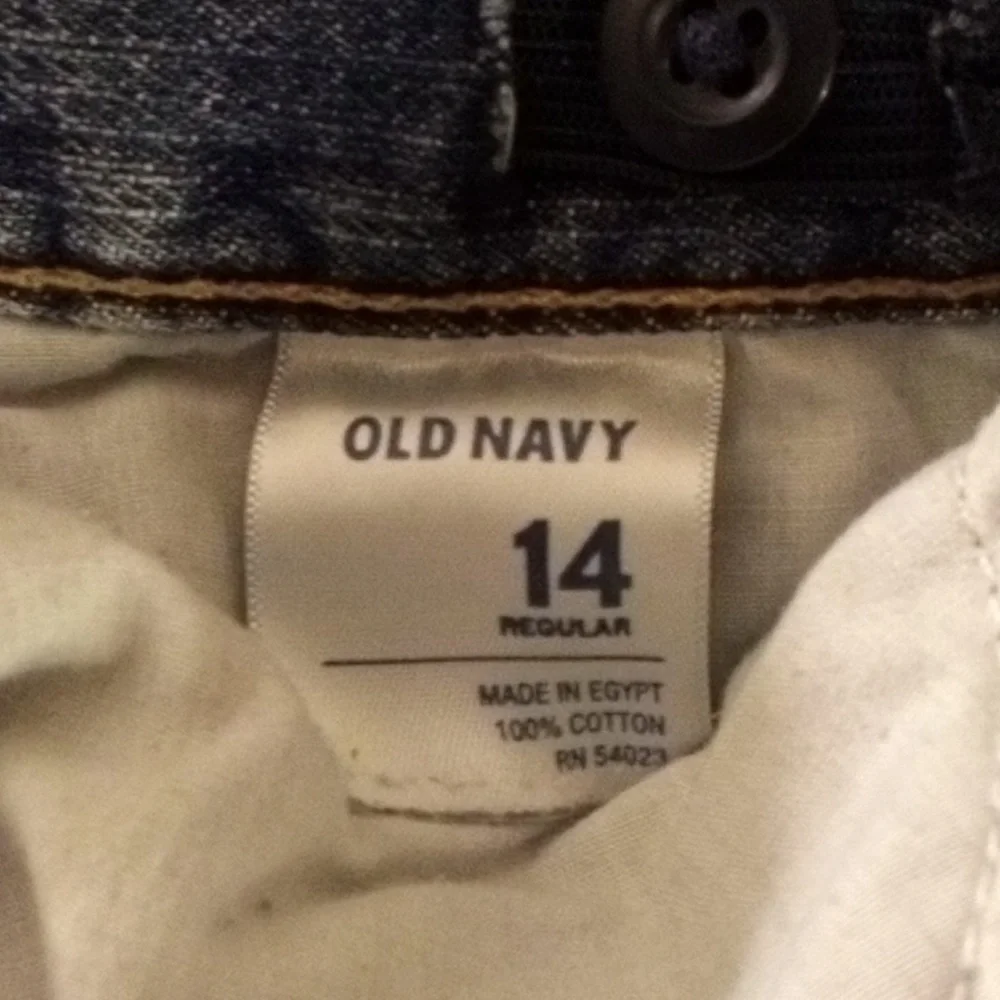 OLD NAVY BOYS SKINNY DISTRESSED SIZE 14 JEANS EUC
